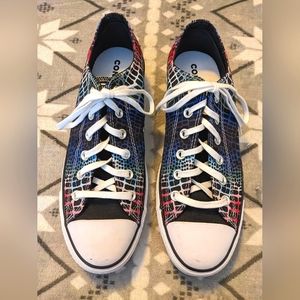 Converse All Star Rainbow Snakeskin Platform Chucks Men's 8